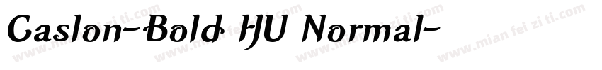 Caslon-Bold HU Normal字体转换